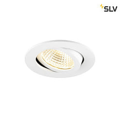 LED Deckeneinbauleuchte NEW TRIA 68 AIRTIGHT, rund, 7,5W, 3000K, IP23, IK02, dimmbar, wei