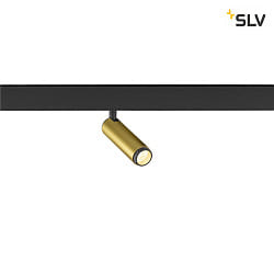 LED Strahler GRIP! S, 48V, zylindrisch, 29, 9,8W, 3000K, 620lm, IP20, IK02, dimmbar, gold/schwarz