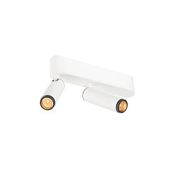 LED Deckenaufbauleuchte GRIP! S DOUBLE, 29, 21W, IP20, dimmbar, 2700K, 1200lm, wei/schwarz