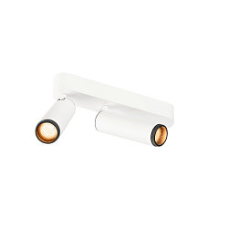 Luminaire de plafond GRIP!M DOUBLE IP20, noir, blanche, laqu gradable
