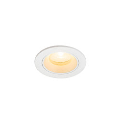 ceiling recessed luminaire NUMINOS XS round, suitable for VDU workstation IP20, white, lacquered dimmable
