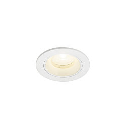 ceiling recessed luminaire NUMINOS XS round, suitable for VDU workstation IP20, white, lacquered dimmable