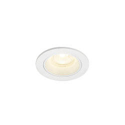 ceiling recessed luminaire NUMINOS XS round, suitable for VDU workstation IP20, white, lacquered dimmable