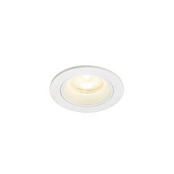 ceiling recessed luminaire NUMINOS XS round, suitable for VDU workstation IP20, white, lacquered dimmable