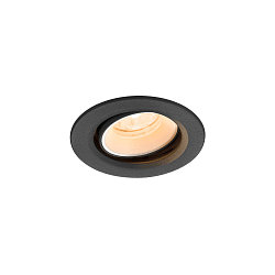 Apparecchio da incasso a soffitto NUMINOS MOVE XS rotondo, adatto a postazioni di lavoro VDU IP20, nero, bianco