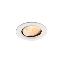 Apparecchio da incasso a soffitto NUMINOS MOVE XS rotondo, adatto a postazioni di lavoro VDU IP20, bianco, laccato dimmerabile