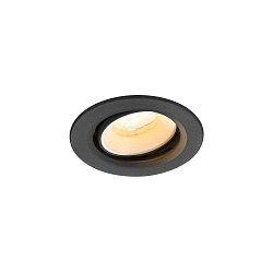 Apparecchio da incasso a soffitto NUMINOS MOVE XS rotondo, adatto a postazioni di lavoro VDU IP20, nero, bianco