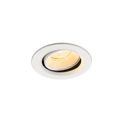 Apparecchio da incasso a soffitto NUMINOS MOVE XS rotondo, adatto a postazioni di lavoro VDU IP20, bianco, laccato dimmerabile