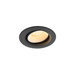 Apparecchio da incasso a soffitto NUMINOS MOVE XS rotondo, adatto a postazioni di lavoro VDU IP20, nero, bianco