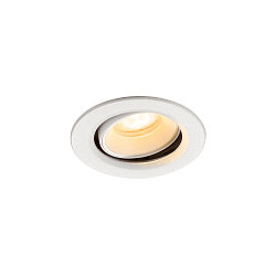 Apparecchio da incasso a soffitto NUMINOS MOVE XS rotondo, adatto a postazioni di lavoro VDU IP20, bianco, laccato dimmerabile