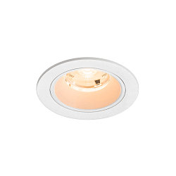 ceiling recessed luminaire NUMINOS S round, suitable for VDU workstation IP20, white, lacquered dimmable