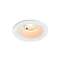 ceiling recessed luminaire NUMINOS S round, suitable for VDU workstation IP20, white, lacquered dimmable