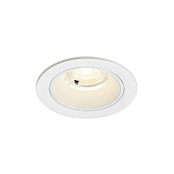ceiling recessed luminaire NUMINOS S round, suitable for VDU workstation IP20, white, lacquered dimmable