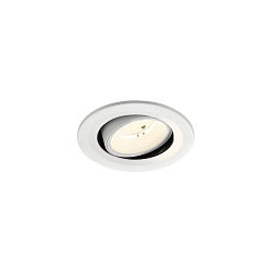 Apparecchio da incasso a soffitto NUMINOS MOVE S rotondo, adatto a postazioni di lavoro VDU IP20, bianco, laccato dimmerabile