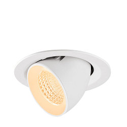 Apparecchio da incasso a soffitto NUMINOS GIMBLE M adatto a postazioni di lavoro VDU IP20, bianco, laccato dimmerabile