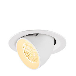 Apparecchio da incasso a soffitto NUMINOS GIMBLE M adatto a postazioni di lavoro VDU IP20, bianco, laccato dimmerabile