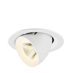 Apparecchio da incasso a soffitto NUMINOS GIMBLE M adatto a postazioni di lavoro VDU IP20, bianco, laccato dimmerabile