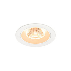 ceiling recessed luminaire NUMINOS M round, suitable for VDU workstation IP20, white, lacquered dimmable