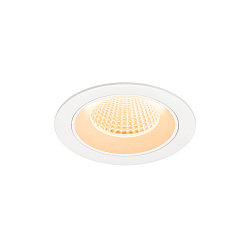 ceiling recessed luminaire NUMINOS M round, suitable for VDU workstation IP20, white, lacquered dimmable