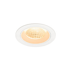ceiling recessed luminaire NUMINOS M round, suitable for VDU workstation IP20, white, lacquered dimmable
