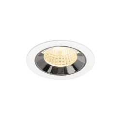 ceiling recessed luminaire NUMINOS M suitable for VDU workstation IP20, chrome, white dimmable
