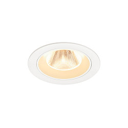 ceiling recessed luminaire NUMINOS M round, suitable for VDU workstation IP20, white, lacquered dimmable