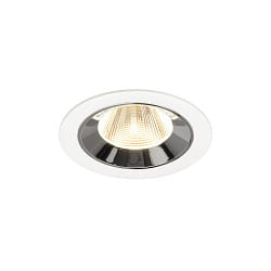 ceiling recessed luminaire NUMINOS M suitable for VDU workstation IP20, chrome, white dimmable