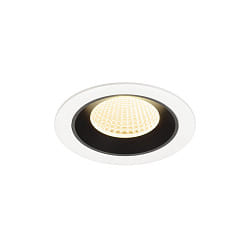 ceiling recessed luminaire NUMINOS M suitable for VDU workstation IP20, black, white dimmable