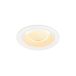 ceiling recessed luminaire NUMINOS M round, suitable for VDU workstation IP20, white, lacquered dimmable