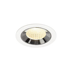 ceiling recessed luminaire NUMINOS M suitable for VDU workstation IP20, chrome, white dimmable
