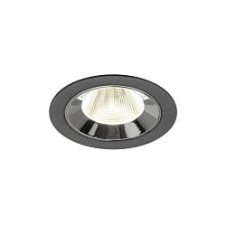 ceiling recessed luminaire NUMINOS M suitable for VDU workstation IP20, chrome, black dimmable