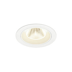ceiling recessed luminaire NUMINOS M round, suitable for VDU workstation IP20, white, lacquered dimmable