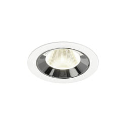 ceiling recessed luminaire NUMINOS M suitable for VDU workstation IP20, chrome, white dimmable