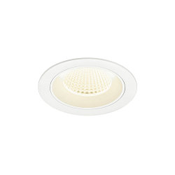 ceiling recessed luminaire NUMINOS M round, suitable for VDU workstation IP20, white, lacquered dimmable