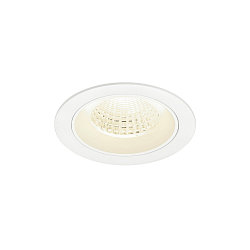 ceiling recessed luminaire NUMINOS M round, suitable for VDU workstation IP20, white, lacquered dimmable