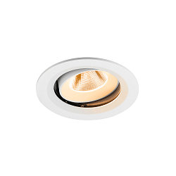 Apparecchio da incasso a soffitto NUMINOS MOVE M rotondo, adatto a postazioni di lavoro VDU IP20, bianco, laccato dimmerabile