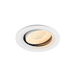 Apparecchio da incasso a soffitto NUMINOS MOVE M rotondo, adatto a postazioni di lavoro VDU IP20, bianco, laccato dimmerabile