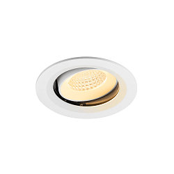 Apparecchio da incasso a soffitto NUMINOS MOVE M rotondo, adatto a postazioni di lavoro VDU IP20, bianco, laccato dimmerabile