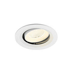 Apparecchio da incasso a soffitto NUMINOS MOVE M rotondo, adatto a postazioni di lavoro VDU IP20, bianco, laccato dimmerabile