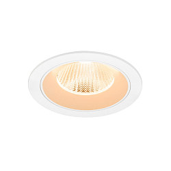 ceiling recessed luminaire NUMINOS L round, suitable for VDU workstation IP20, white, lacquered dimmable