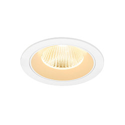 ceiling recessed luminaire NUMINOS L round, suitable for VDU workstation IP20, white, lacquered dimmable