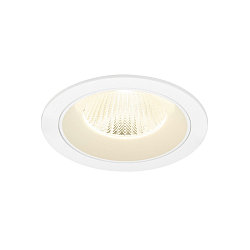 ceiling recessed luminaire NUMINOS L round, suitable for VDU workstation IP20, white, lacquered dimmable
