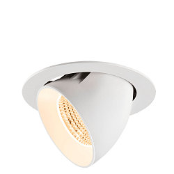 Apparecchio da incasso a soffitto NUMINOS GIMBLE XL adatto a postazioni di lavoro VDU IP20, bianco, laccato dimmerabile