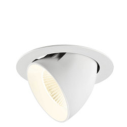 Apparecchio da incasso a soffitto NUMINOS GIMBLE XL adatto a postazioni di lavoro VDU IP20, bianco, laccato dimmerabile