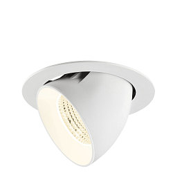 Apparecchio da incasso a soffitto NUMINOS GIMBLE XL adatto a postazioni di lavoro VDU IP20, bianco, laccato dimmerabile
