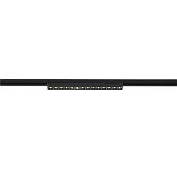 Projecteur triphas SIGHT EVO SINGLE angulaire, adapt aux postes de travail avec cran IP20, noir, laqu gradable