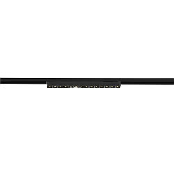 Projecteur triphas SIGHT EVO SINGLE angulaire, adapt aux postes de travail avec cran IP20, noir, laqu gradable