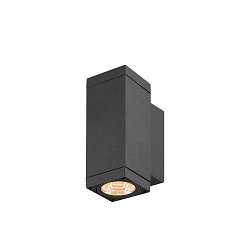 LED Outdoor Wandleuchte THEO PRO S SINGLE, H: 17,5cm, rechteckig, 24, IP65, 6W, 2700K, 600lm, anthrazit
