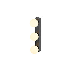 Luci da specchio SUN MIRROR TRIPLE con pulsante di commutazione IP44, nero, laccato 