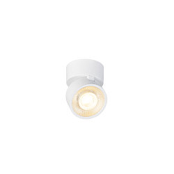 Applique et plafonnier KALU 2.0  1 flamme, adapt aux postes de travail avec cran IP20, blanche, laqu gradable
